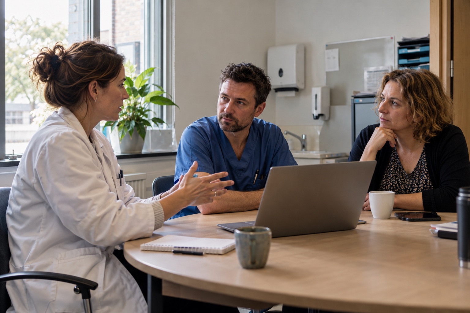 Working meeting with a clinic team